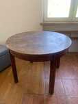 Art deco stol jadalny okragly 100 cm renowacja