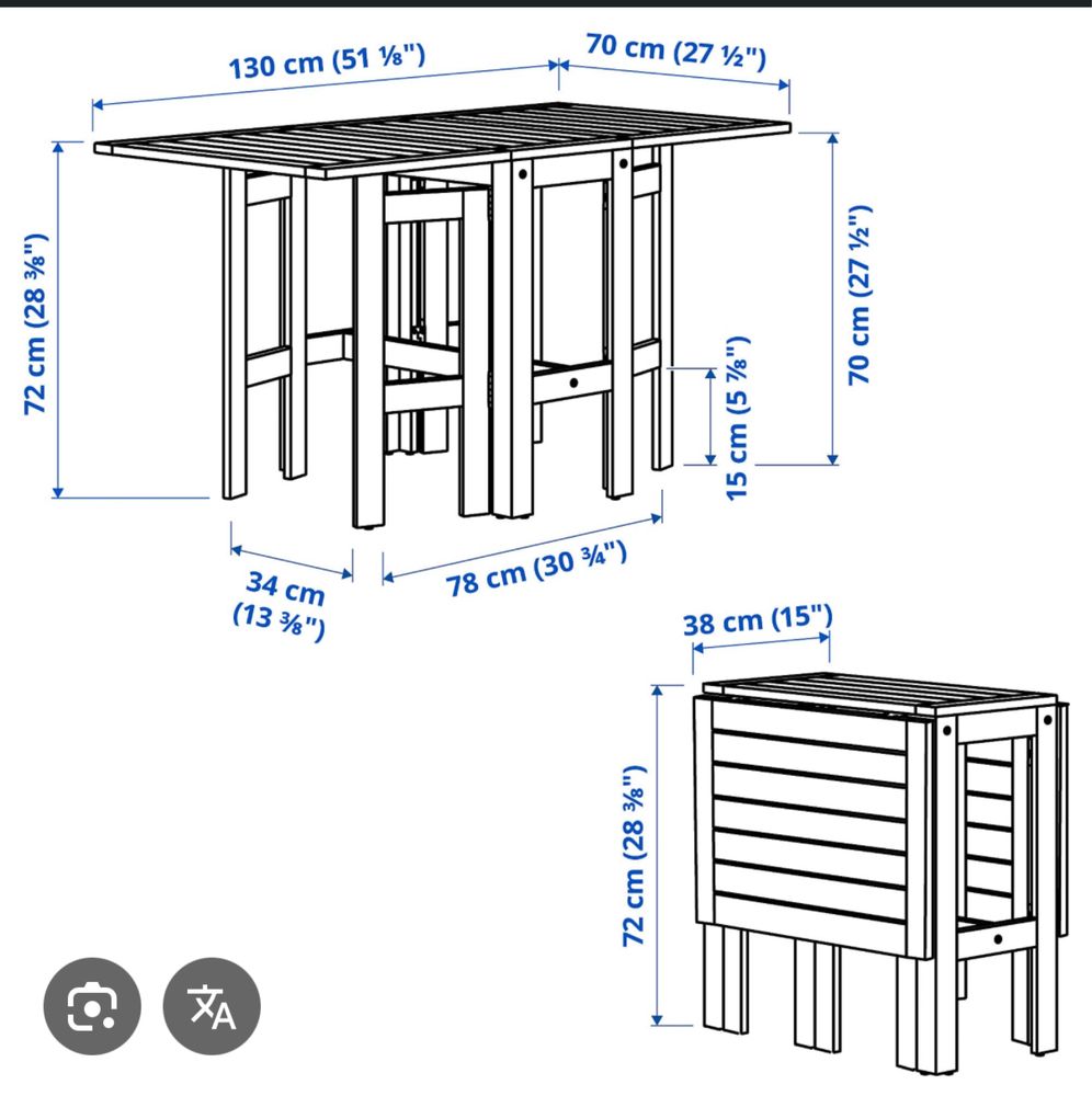 Mesa + Cadeiras Exterior
