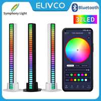 Nowy equalizer LED RGB smart bluetooth synchroniczne w rytm muzyki