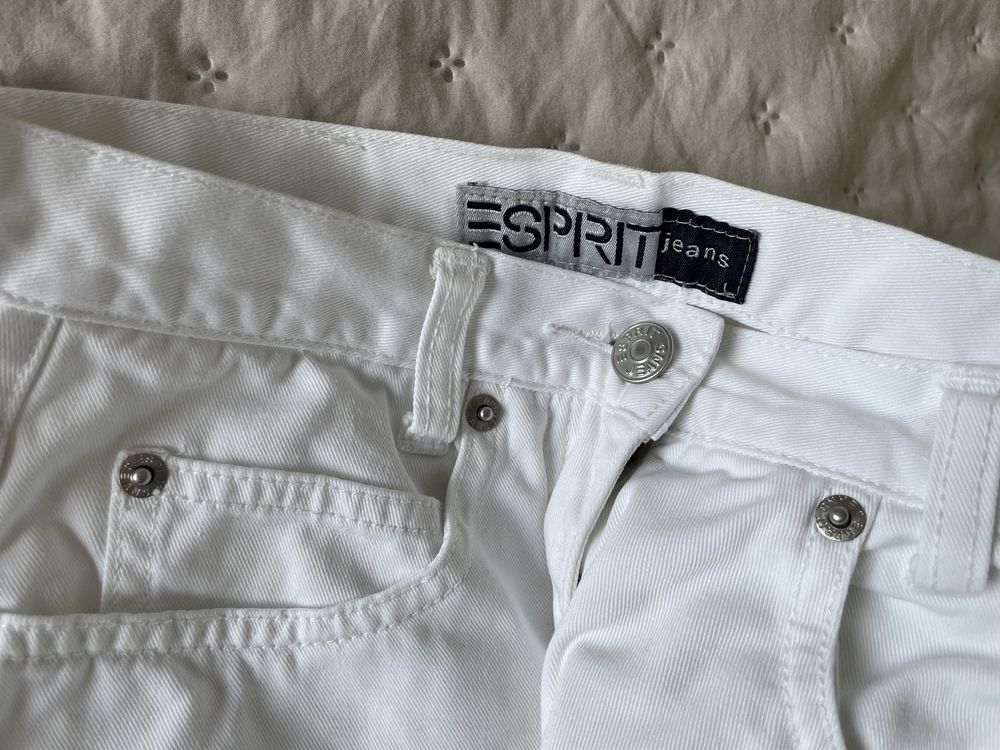Spodnie białe jeansowe Espirit 36