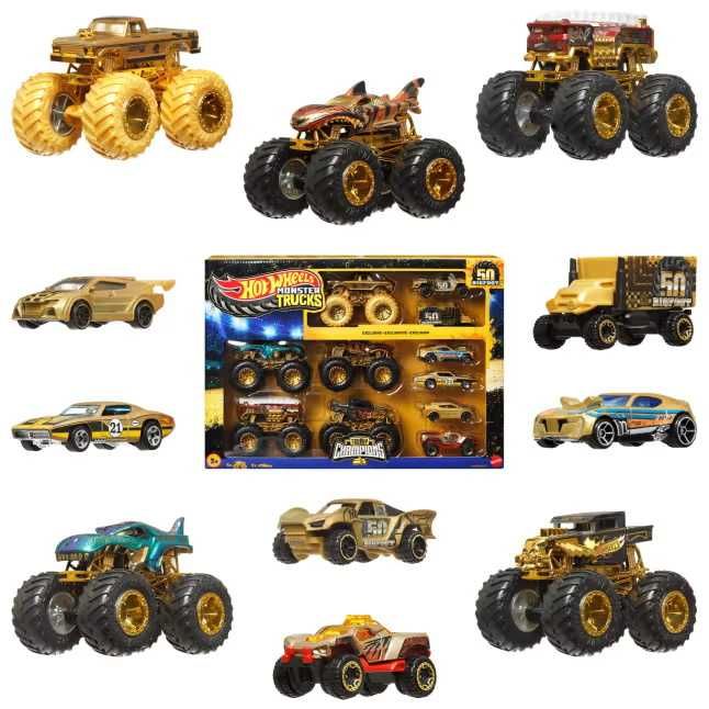 Набір 11 шт Hot Wheels Monster Trucks Чемпіони Champions BigFoot набор