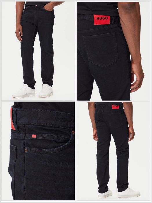 Чоловічі джинси темно сині HUGO SLIM 708 36/34