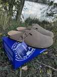 Birkenstock gray-green Сабо клоги