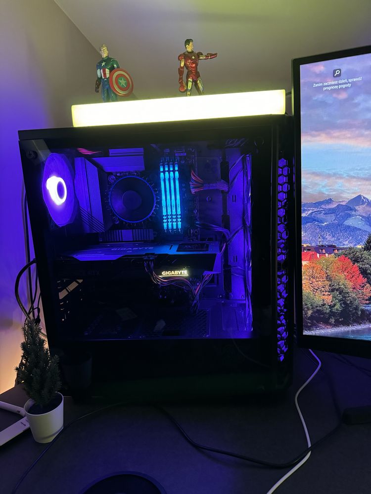 Komputer PC 32gb RAM RTX 3060TI intel i5 M2 RGB