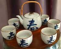 Conjunto Japonês Vintage Chá Sake Loiça ceramica coleção