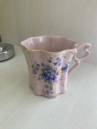 Kubek filiżanka różowa porcelana