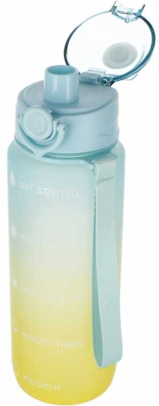 Bidon butelka na picie 720 ml Ombre TRITAN BEZ BPA Niebiesko Limonkowy