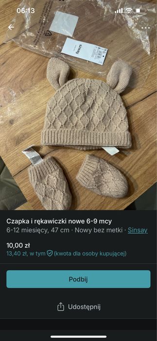 Czapka i rekawiczki