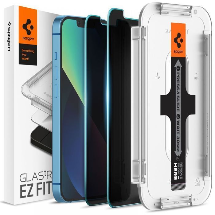 2x Szkło hartowane Spigen Glas.tR EZ Fit Privacy do Apple iPhone 13/