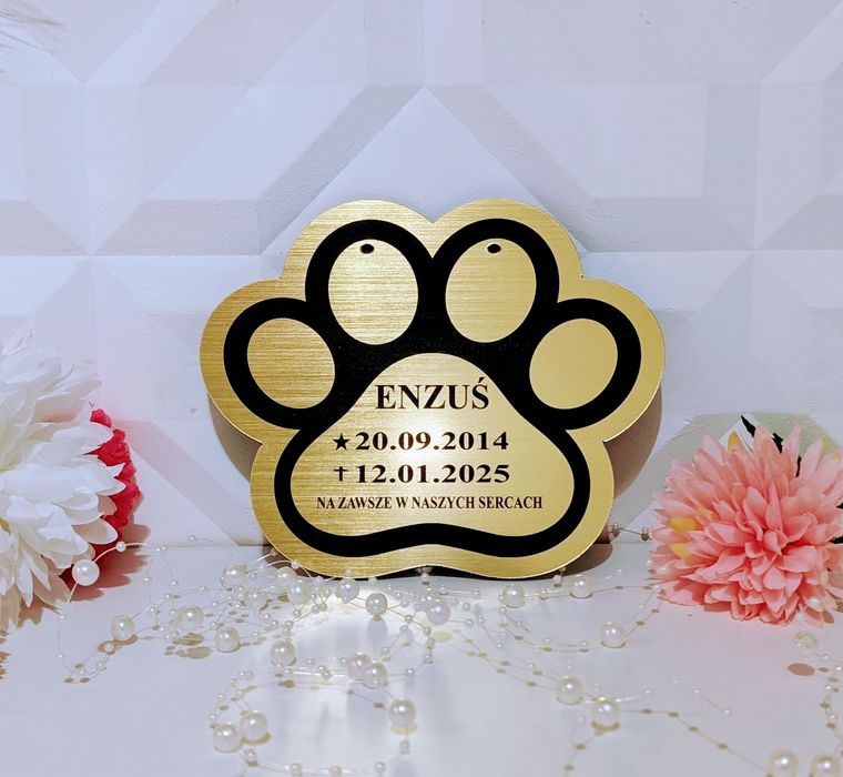 Tabliczka nagrobna pamiątkowa dla psa kota zwierzaka producent