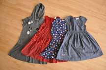 sukienki 4 szt M&S, H&M, CoolClub 122/128