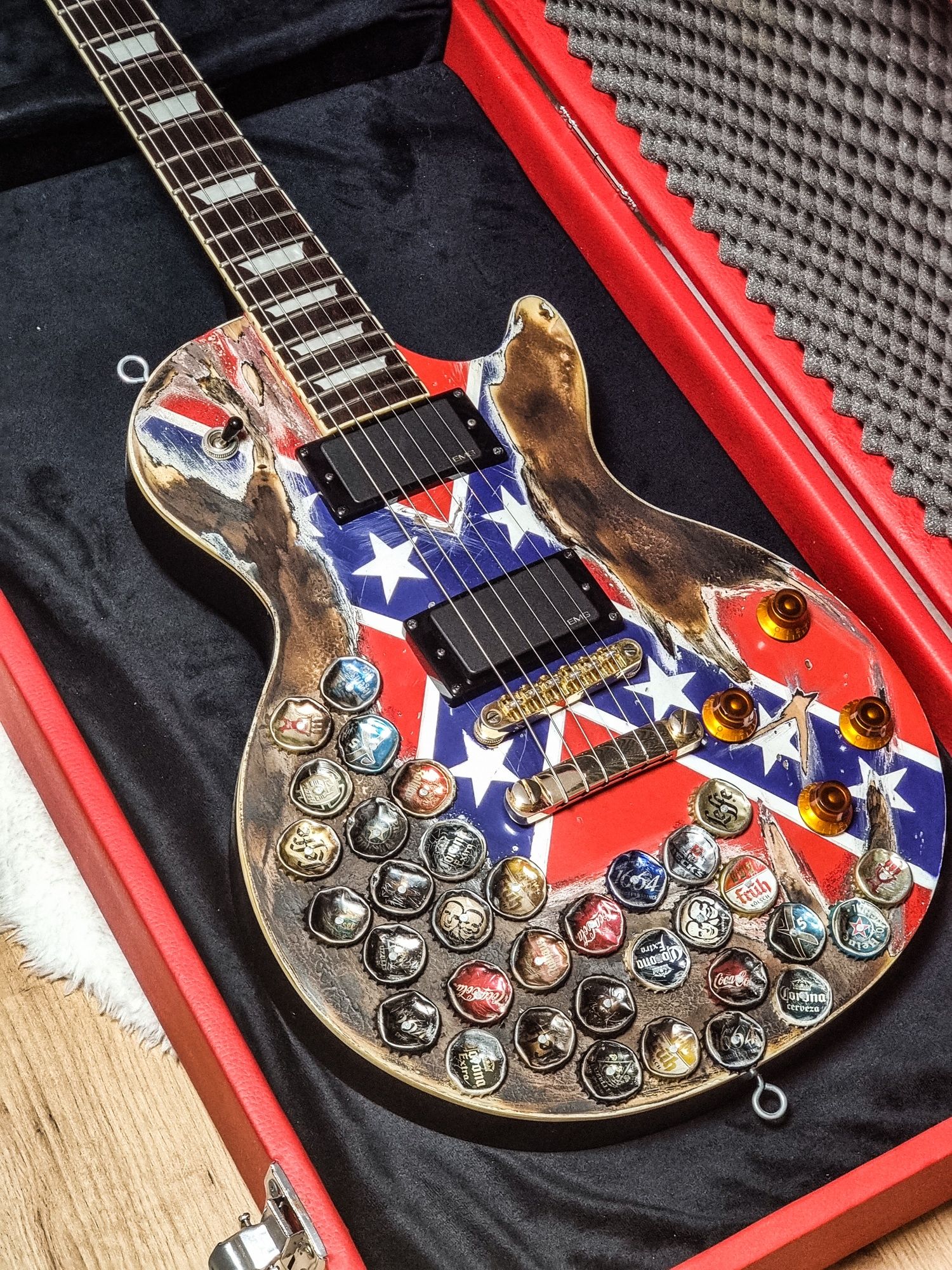 Tokai Zakk Wylde Les Paul Rebel Confederate Flag gitara elektryczna