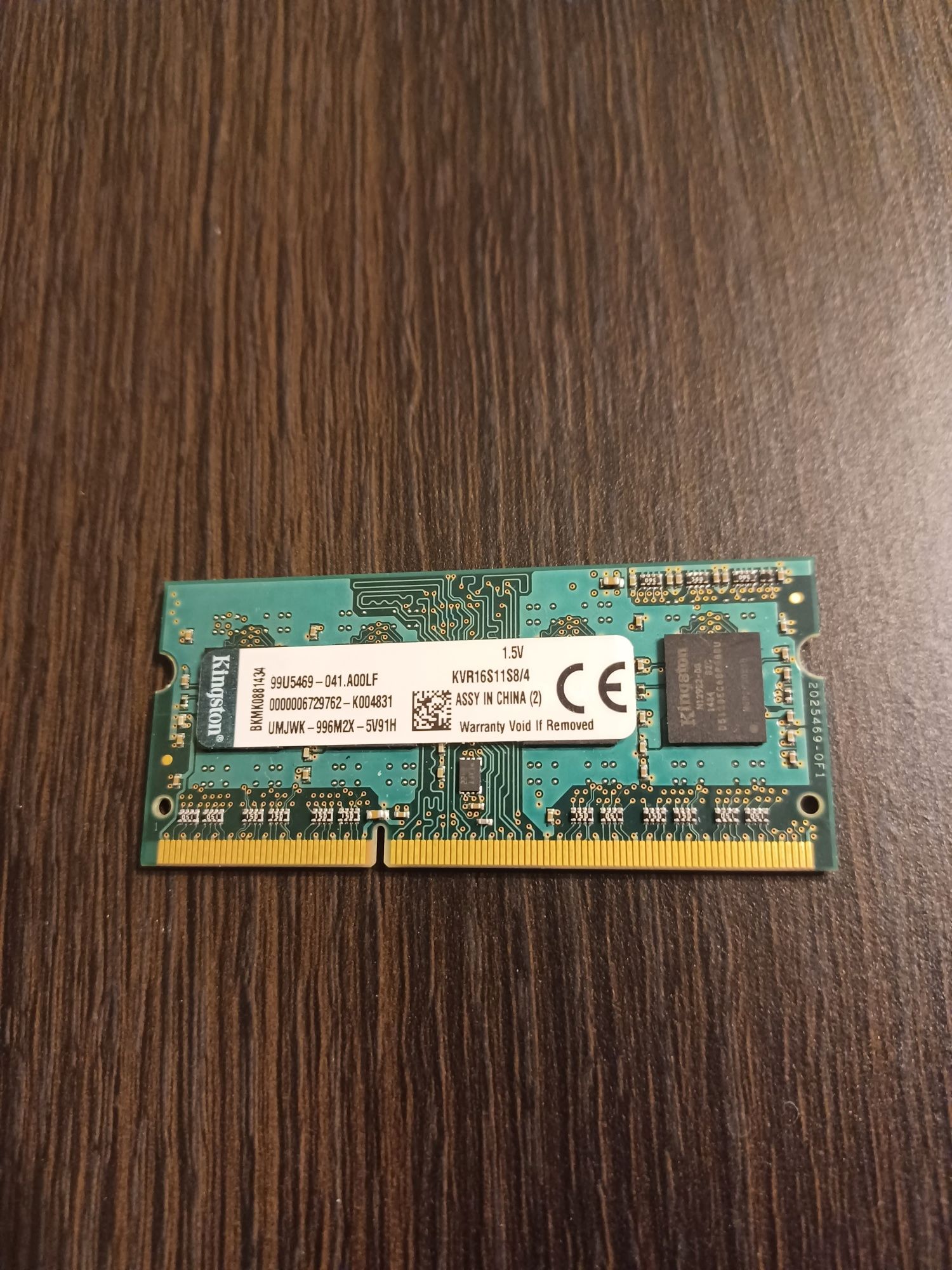 Pamięć Kingston 4GB DDR3 1600Mhz CL11