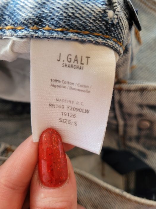 Jasne jeansowe szerokie proste spodnie wide leg wysoki stan 36 S