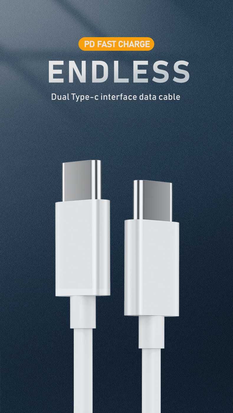 ViewSonic kabel USB-C - USB-C, PD do 60W, transmisja danych, 3m, biały