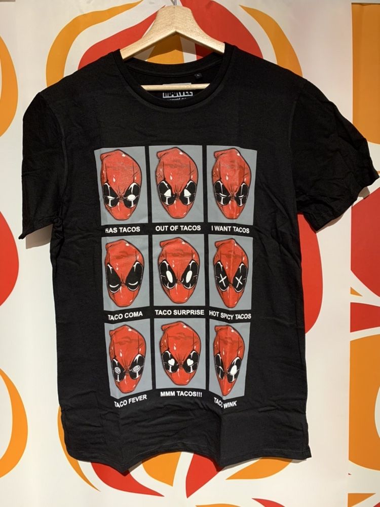 Vários modelos t-shirts Deadpool, Venom, Carnage (Produto novo e embal