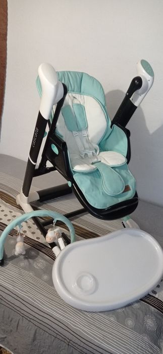 Стільчик для годування 3в1 Carrello Cascata, Tropical Green