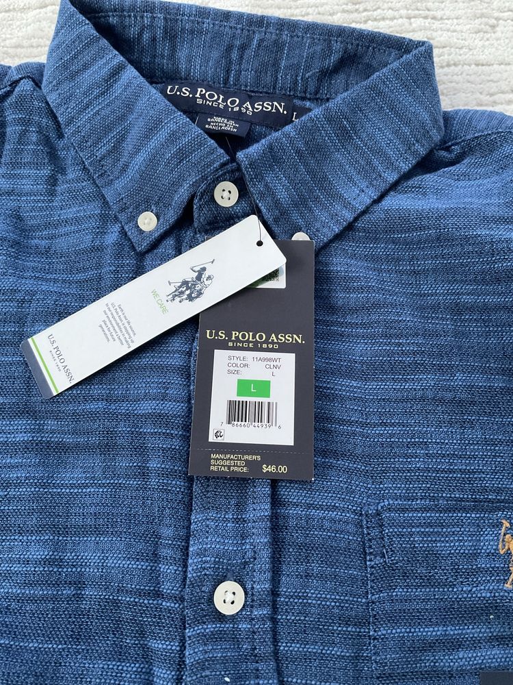 Летняя мужская рубашка US Polo ASSN