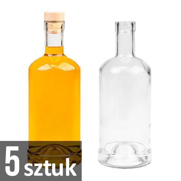 5x butelka TADEK 500 ml na nalewki wino likier wódkę z korkiem
