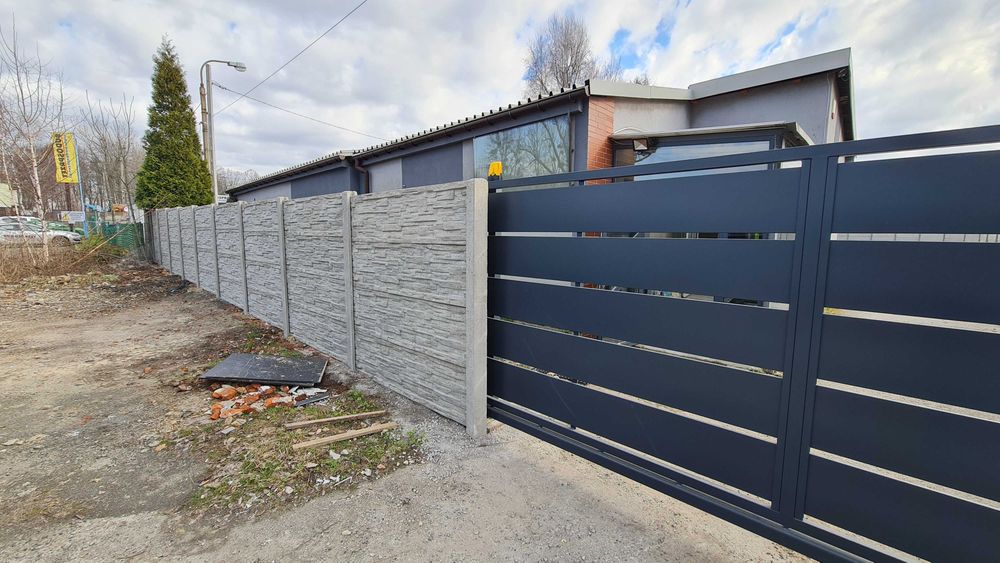 Ogrodzenia Betonowe, Panelowe 3D, Bramy, Murki Oporowe z MONTAŻEM