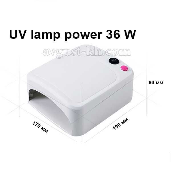 УФ лампа для маникюра и запекания уф смолы 36 W