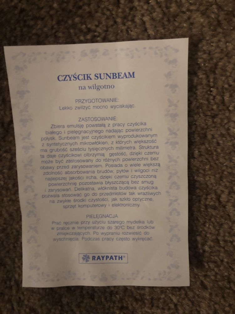 Raypath Czyścik Sunbeam