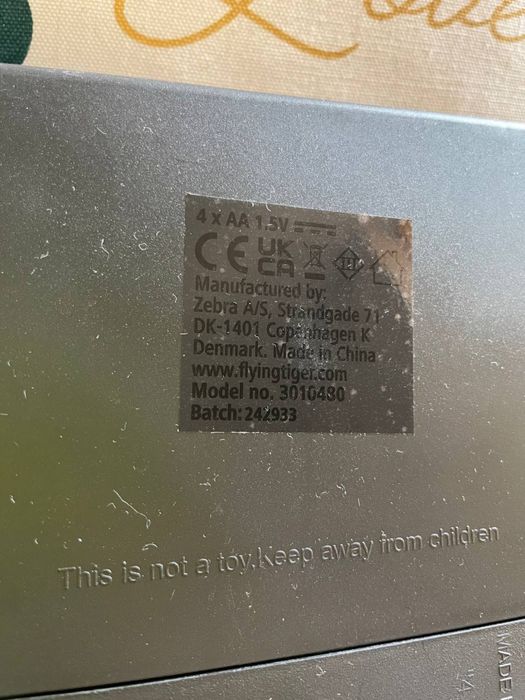 Tablica podświetlana Lightbox z literkami