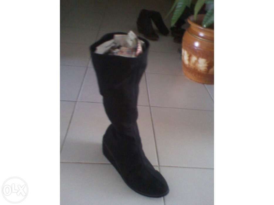 2 pares botas senhora cano alto tam.36,5/37-Optimas