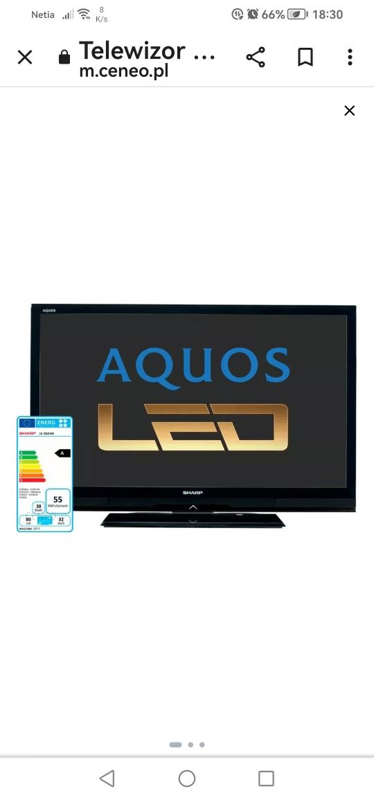 Tv Sharp Aquos 32