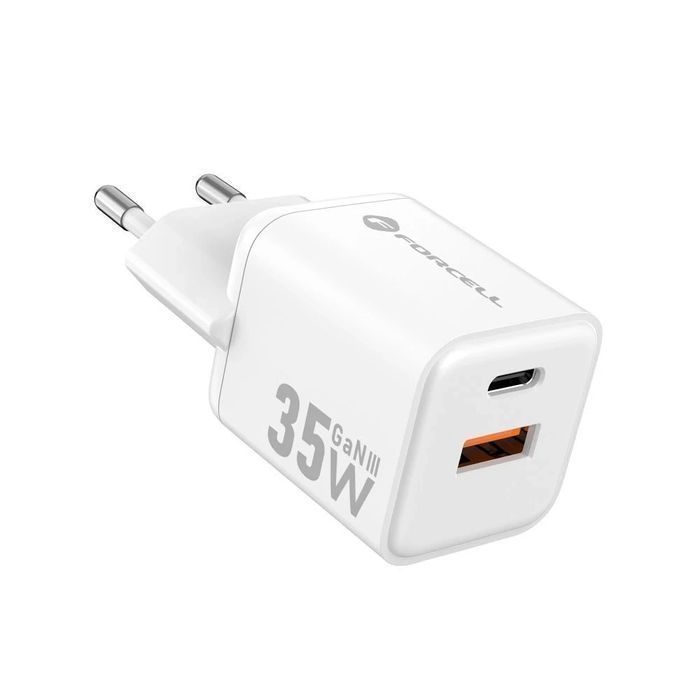 Ładowarka sieciowa Forcell Mini GaN III 35W USB-C + USB-A PD QC4.0