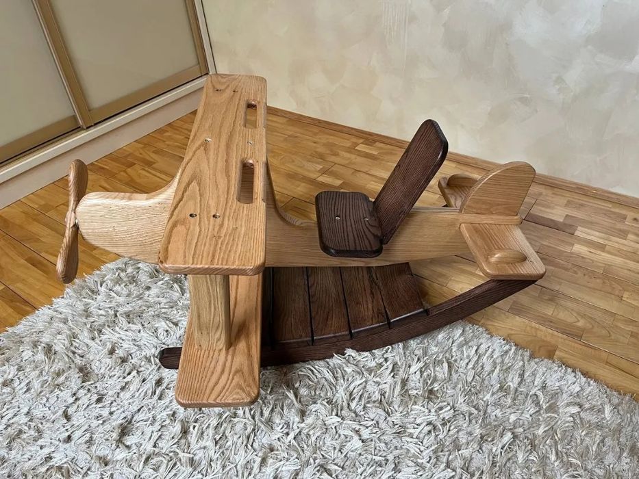 Літак гойдалка іграшки для дітей качалка