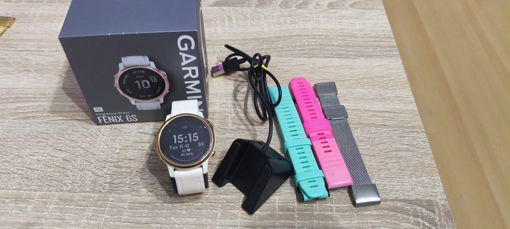 Zegarek Fenix 6s pro złota kopertka