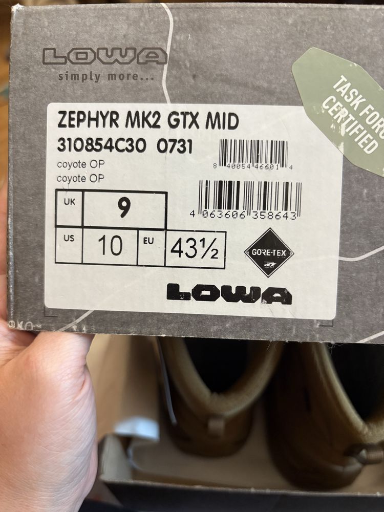 Lowa zephyr mk2 gtx mid