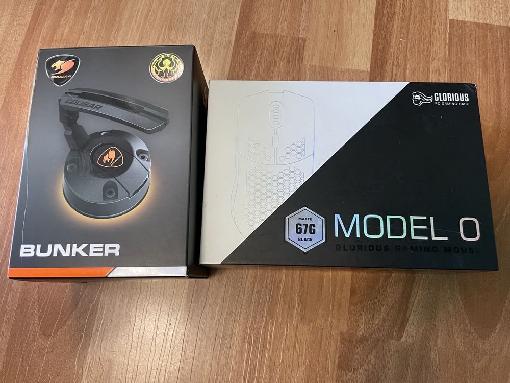 Мишка Glorious Model O RGB USB Black та тримач для шнура