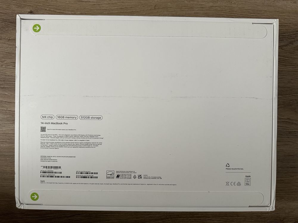 *ZAPLOMBOWANY* Macbook Pro M4 16gb ram 512gb ssd