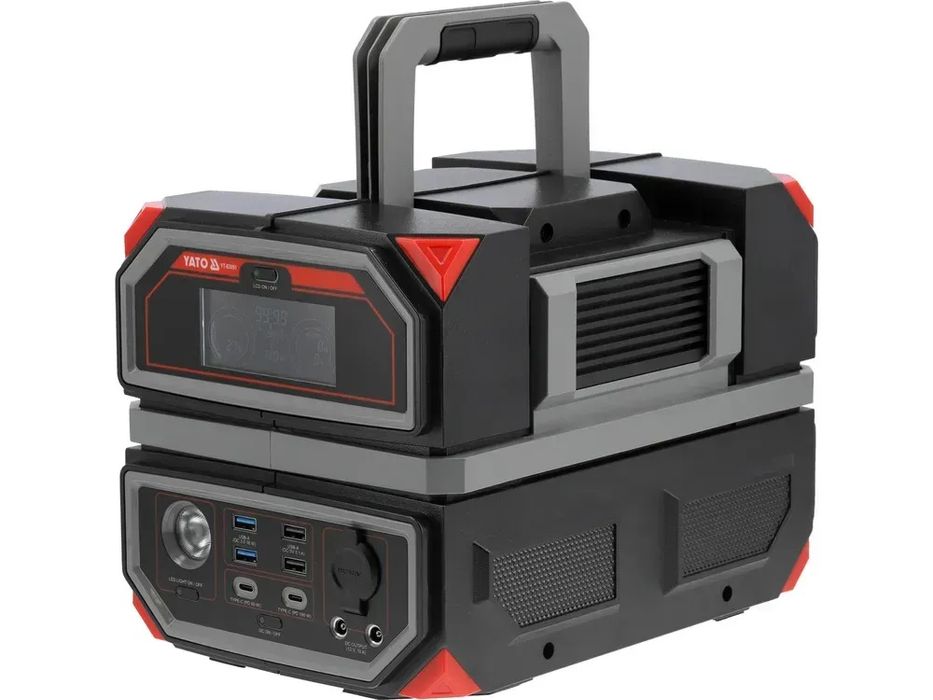 Портативная электростанция 600-1200Вт, 504Вт*ч, 230В, USB-C PD YATO