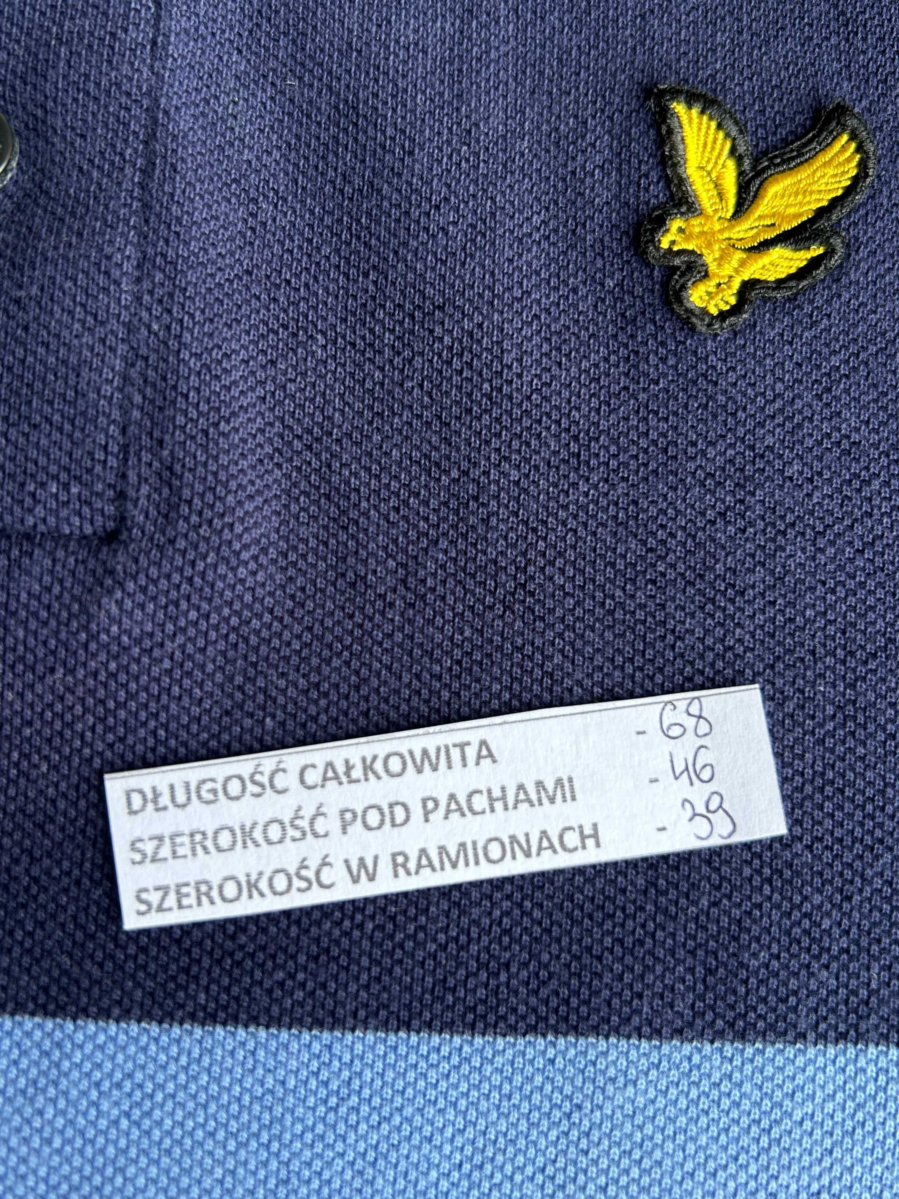 Granatowa koszulka polo Lyle&Scott rozmiar XS