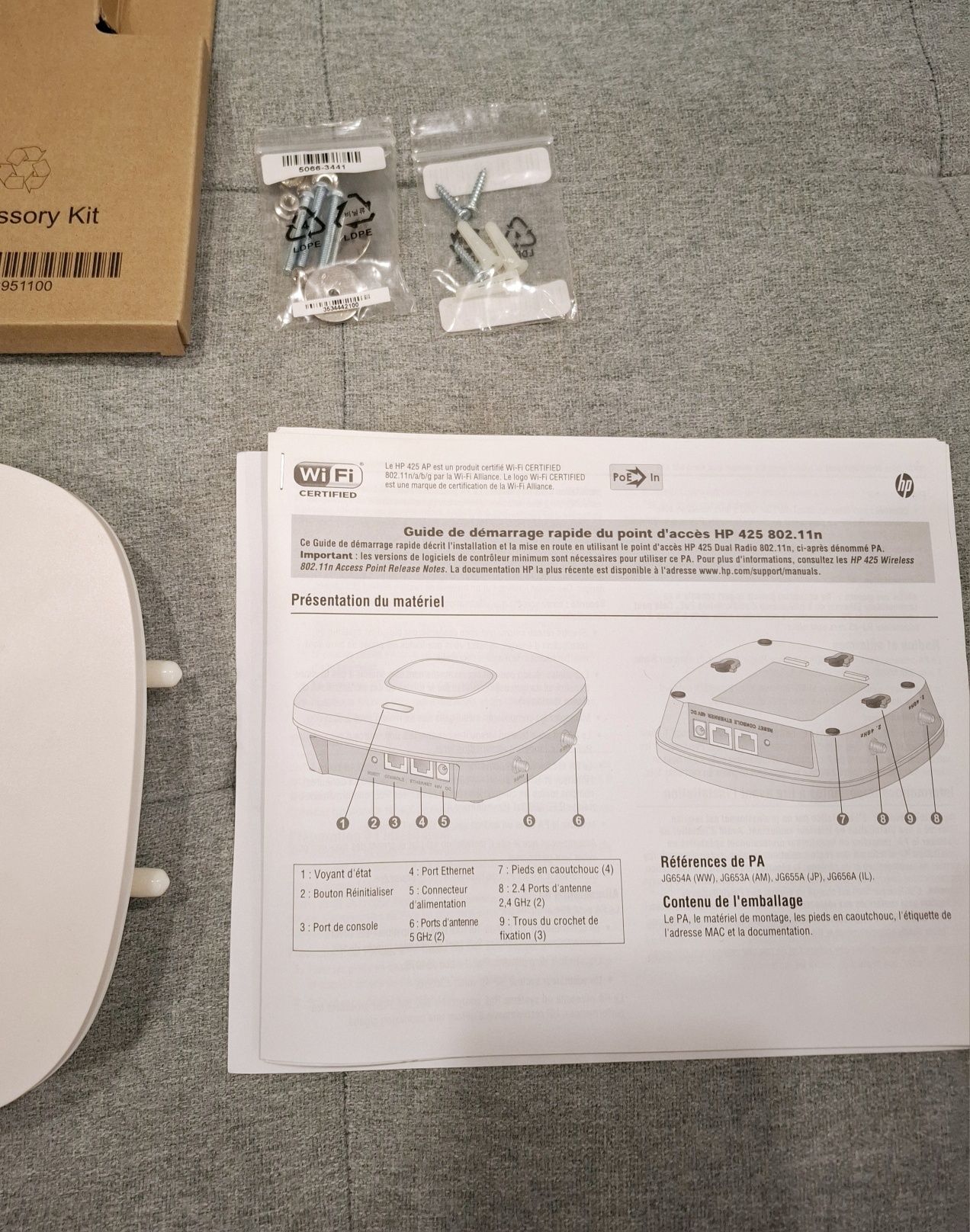 Access Point HP Punkt dostępowy 425 Wireless 802.11n