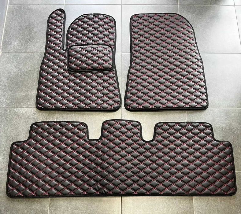 Коврики із екошкіри для Тесли\Tesla Model 3\ Model Y\ Model S\еко кожа