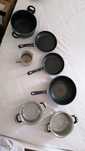 Conjunto de tachos, panelas, wok, frigideiras..