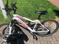 Rower górski MTB INDIANA X-Pulser 1.6 D17 26 cali damski Biało-różowy