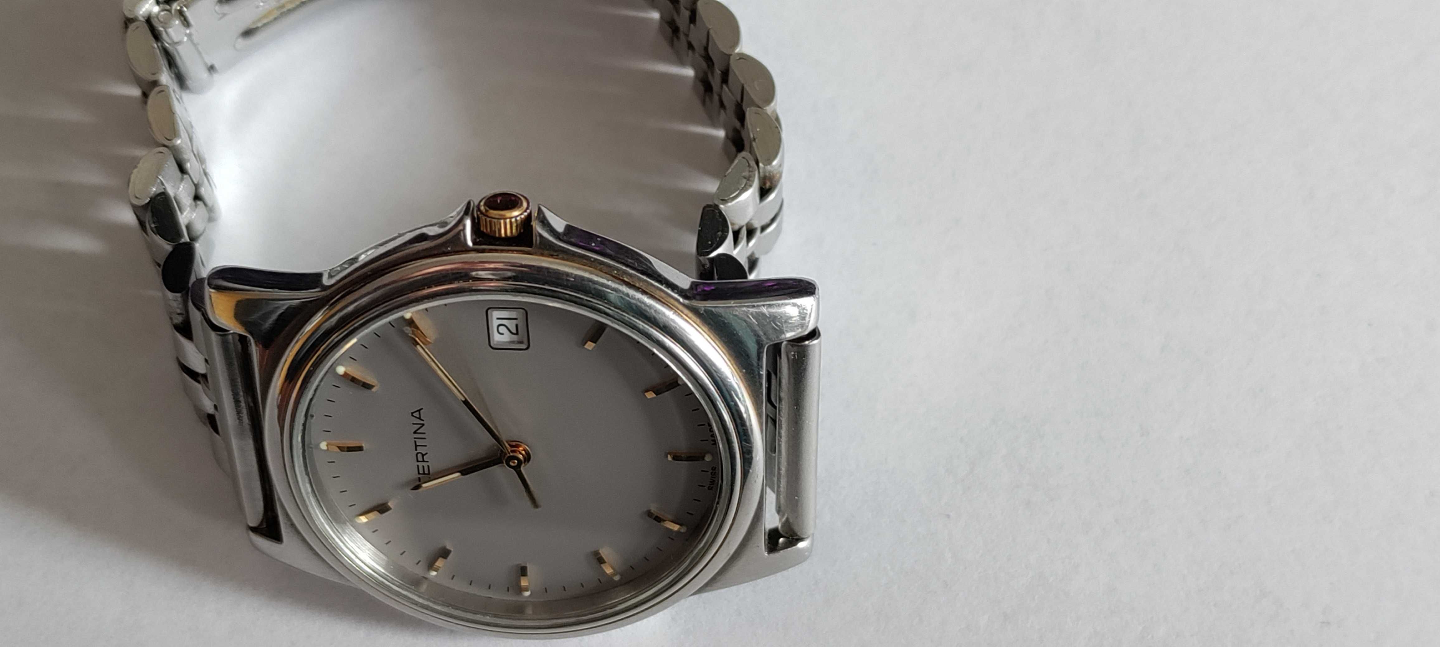 Zegarek męski Certina  Vintage Złote indeksy