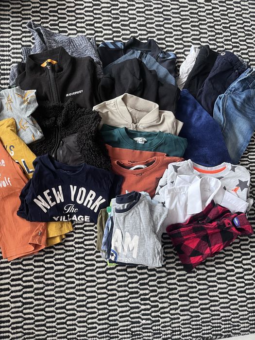 Zestaw paka paczka 110 / 116 dla chłopca + gratisy h&m steiff name it