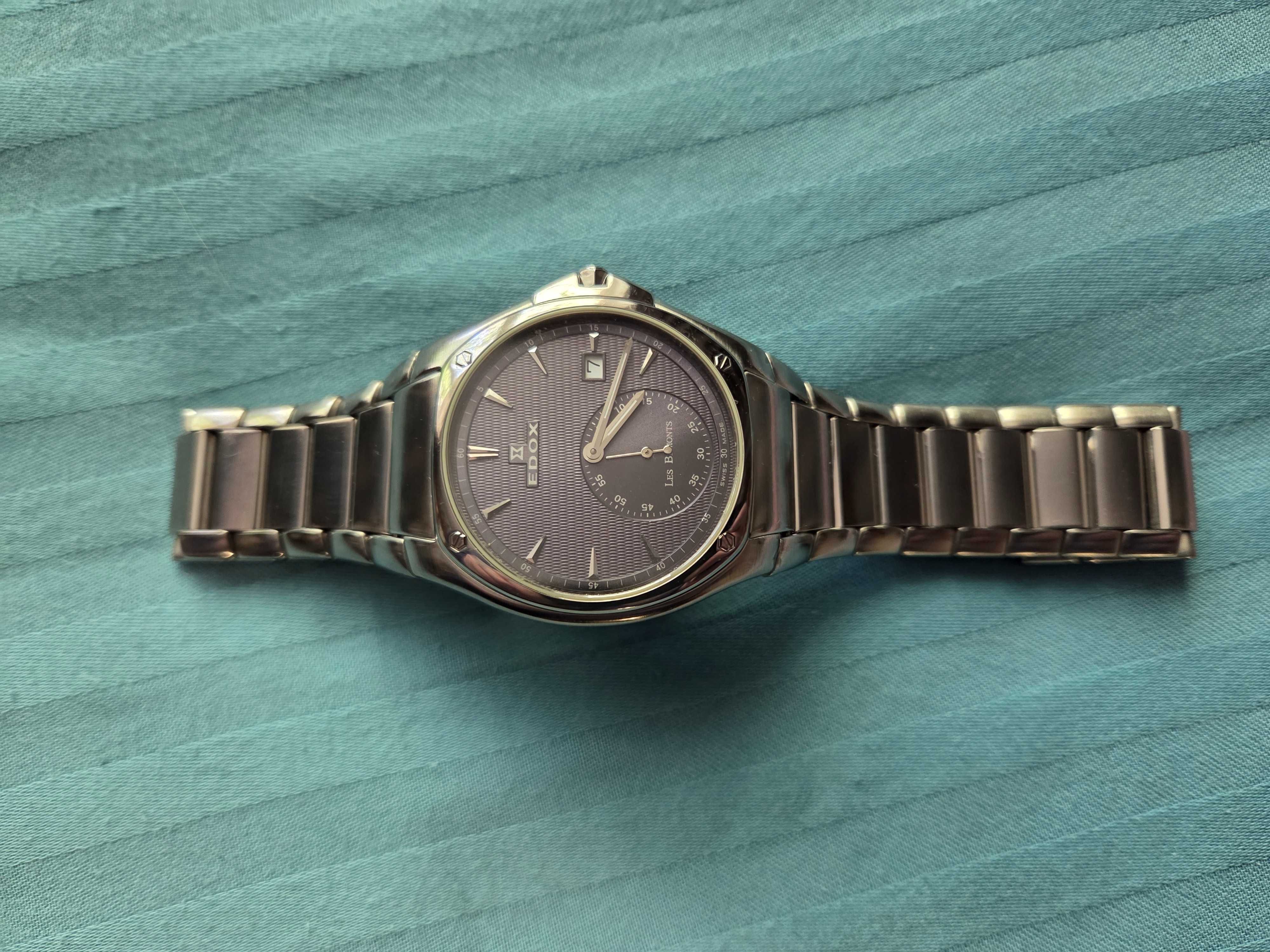 Edox Les Bemonts Ultra Slim Gin Швейцария.
