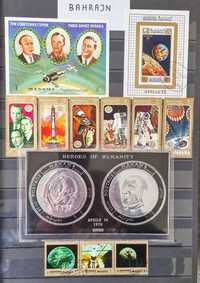 Kolekcja znaczków - KOSMOS - cały świat, 2.379 walorów , 7 x  Leuchttu