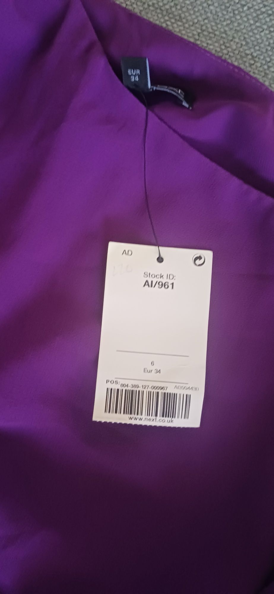 Sukienka next na jedno ramię r.34