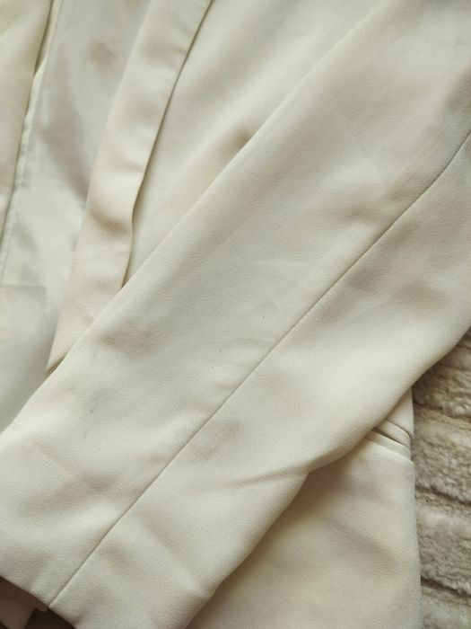 XS marynarka hm kremowa ecru