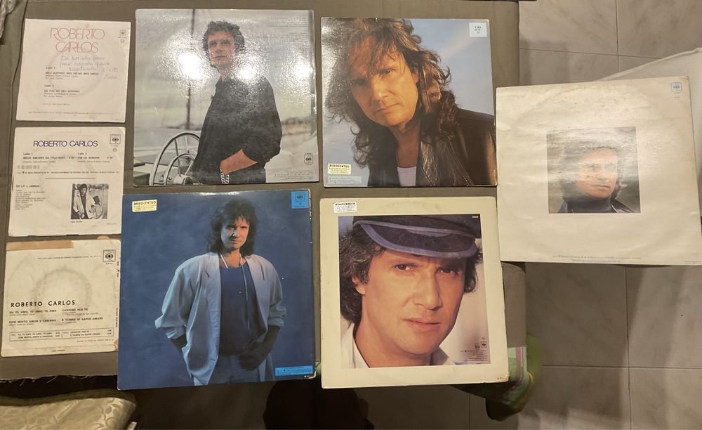 Discos vinil LP e 45 rpm antigos Roberto Carlos
