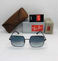 Солнцезащитные очки Ray Ban Square 1971 Black-Blue Grade 54мм стекло
