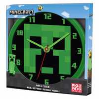 Zegar Ścienny Minecraft Wiszący Zielony